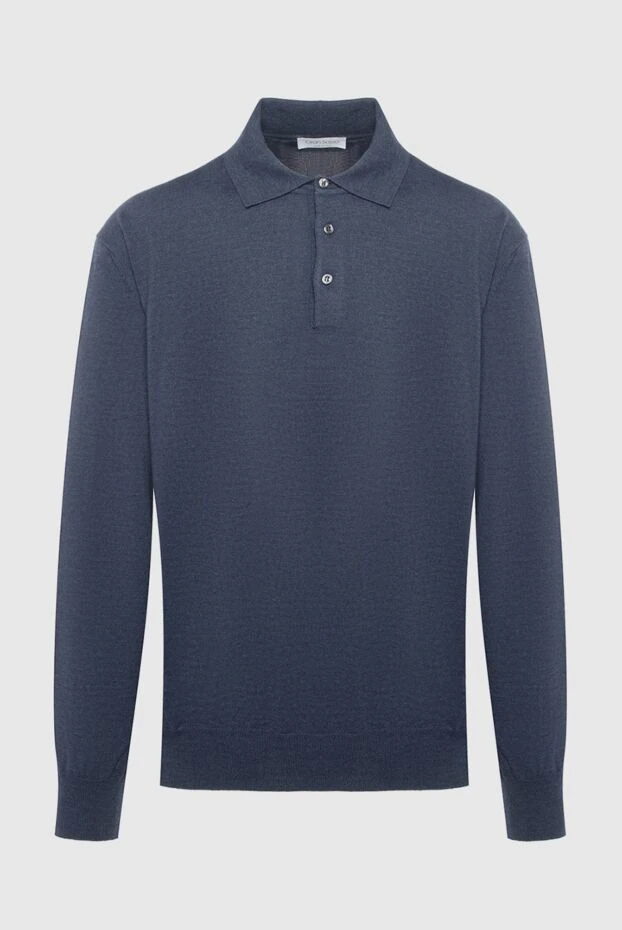 Gran Sasso man wool long sleeve polo blue for men buy with prices and photos 165398 - photo 1