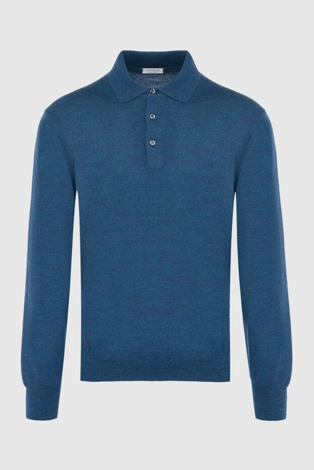Gran Sasso man wool long sleeve polo blue for men buy with prices and photos 165399 - photo 1