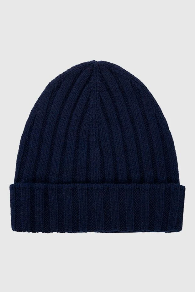 Gran Sasso мужские шапка из кашемира синяя мужская купить с ценами и фото 165436 - фото 1