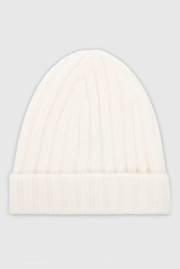 Gran Sasso мужские шапка из кашемира белая мужская купить с ценами и фото 165437 - фото 1