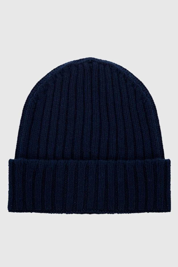 Gran Sasso мужские шапка из кашемира синяя мужская купить с ценами и фото 165439 - фото 1