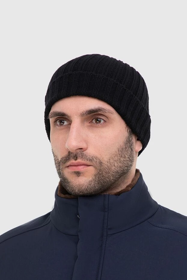 Gran Sasso man cashmere hat black for men buy with prices and photos 165440 - photo 2