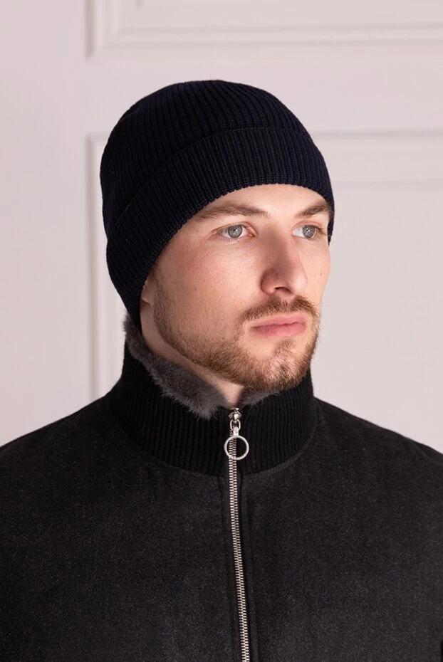 Gran Sasso man blue wool hat for men buy with prices and photos 165441 - photo 2