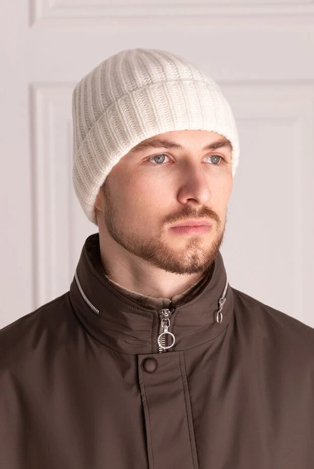 Gran Sasso man white cashmere hat for men buy with prices and photos 165445 - photo 2