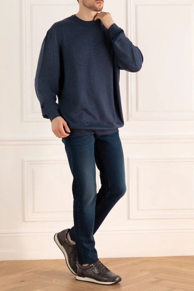 Gran Sasso man wool jumper blue for men buy with prices and photos 165475 - photo 2