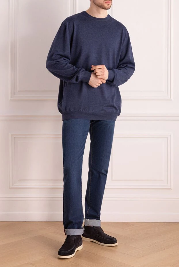 Gran Sasso man wool jumper blue for men buy with prices and photos 165476 - photo 2
