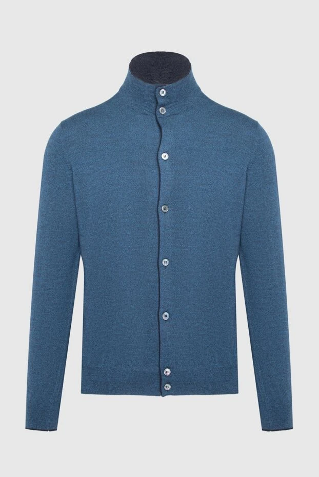 Gran Sasso man blue men's wool cardigan buy with prices and photos 165480 - photo 1