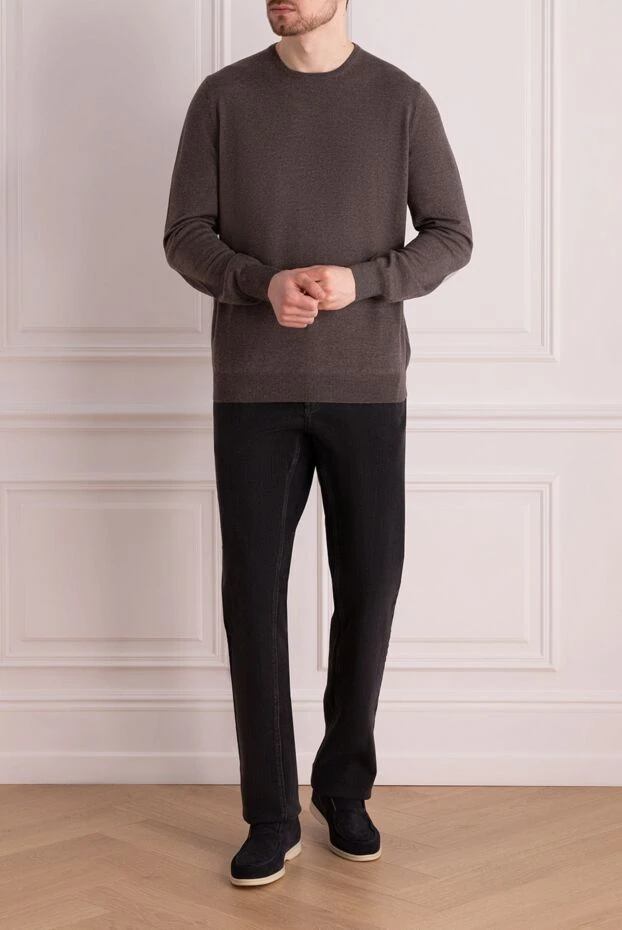 Gran Sasso man brown wool jumper for men buy with prices and photos 165494 - photo 2