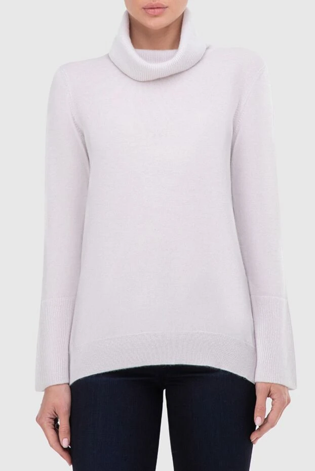 Gran Sasso woman white cashmere golf for women buy with prices and photos 165528 - photo 2