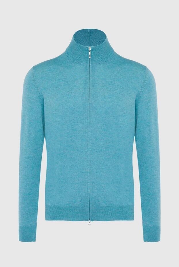 Gran Sasso blue cashmere cardigan for men 165591 - photo 1