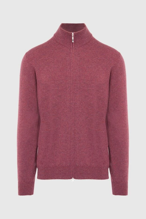 Gran Sasso man men's cardigan made of wool, cashmere and viscose, burgundy buy with prices and photos 165603 - photo 1