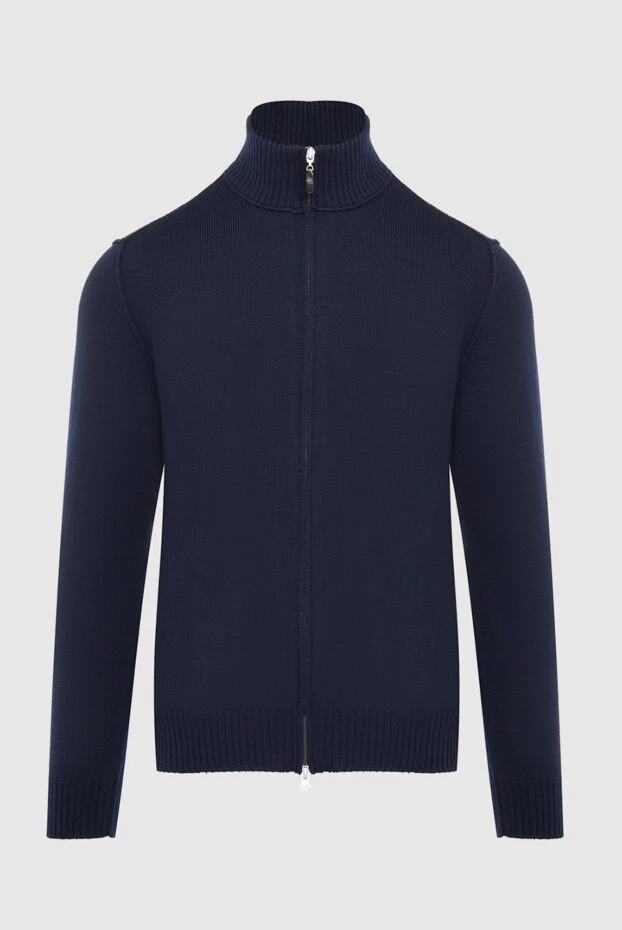 Gran Sasso man blue men's wool cardigan buy with prices and photos 165621 - photo 1