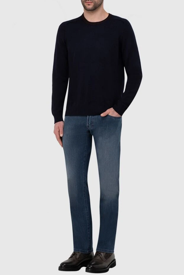 Gran Sasso man wool jumper blue for men buy with prices and photos 165631 - photo 2