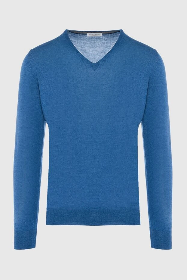 Gran Sasso man wool and silk jumper blue for men buy with prices and photos 165669 - photo 1