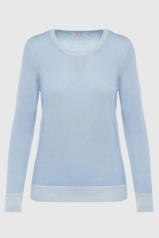 Gran Sasso woman blue cashmere jumper for women buy with prices and photos 165687 - photo 1