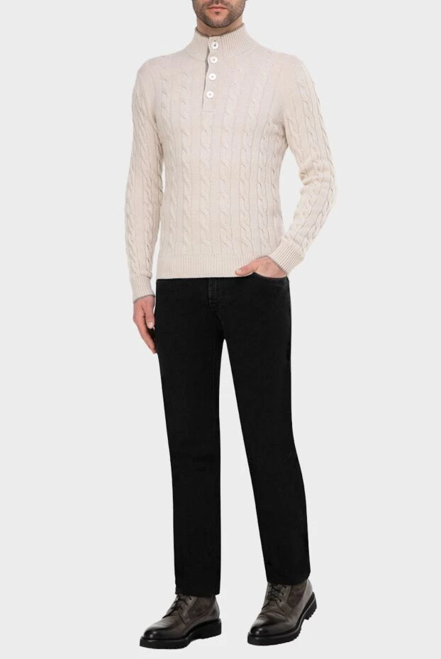 Gran Sasso man cashmere troyer beige for men buy with prices and photos 165690 - photo 2
