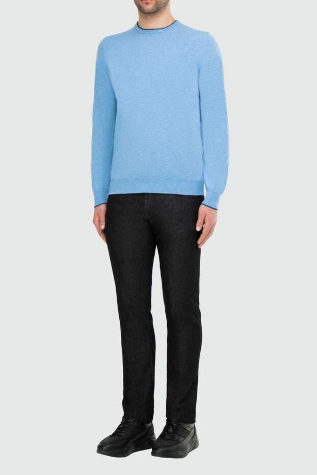 Gran Sasso man blue cotton jumper for men buy with prices and photos 165695 - photo 2