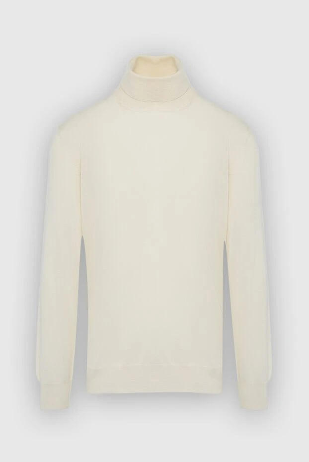 Gran Sasso man white cashmere men's golf buy with prices and photos 165698 - photo 1