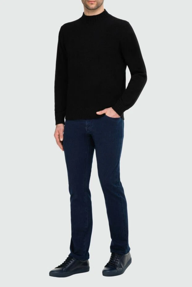 Gran Sasso man cashmere jumper black for men buy with prices and photos 165700 - photo 2