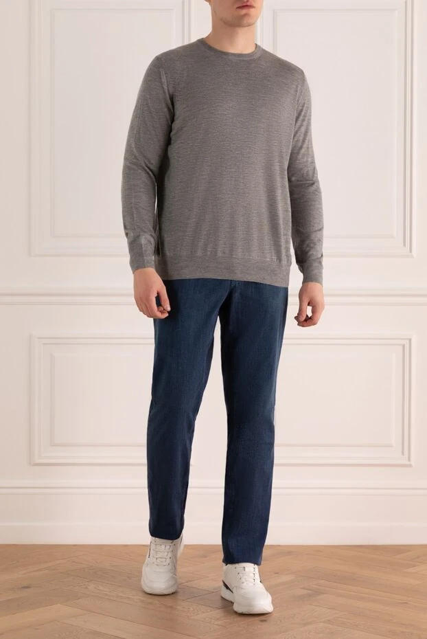 Gran Sasso man cashmere jumper gray for men buy with prices and photos 165737 - photo 2