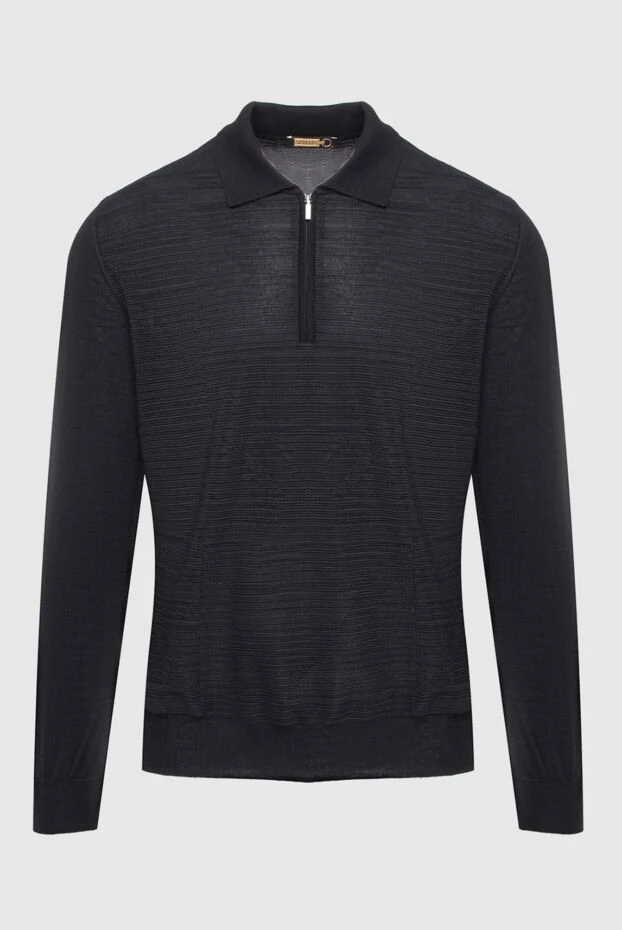 Zilli man long sleeve polo in silk and cashmere black for men buy with prices and photos 165753 - photo 1