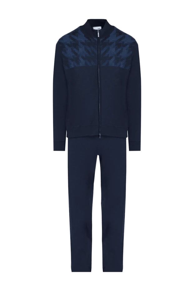 Zilli man men's sports suit made of cashmere and silk, blue buy with prices and photos 165757 - photo 1