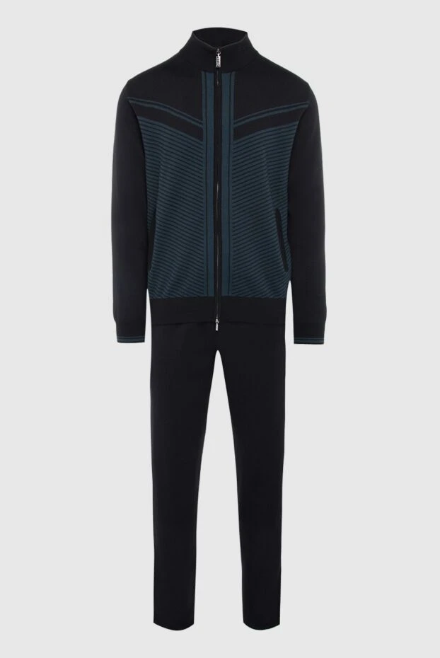 Zilli man men's sports suit made of cashmere and silk, black buy with prices and photos 165758 - photo 1