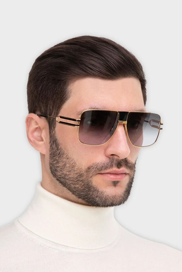 Balmain man sunglasses made of metal and plastic, yellow, for men buy with prices and photos 165795 - photo 2