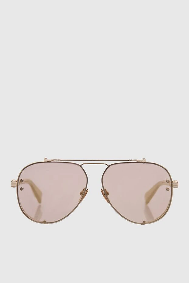 Balmain мужские очки солнцезащитные из металла и пластика бежевые мужские купить с ценами и фото 165801 - фото 1