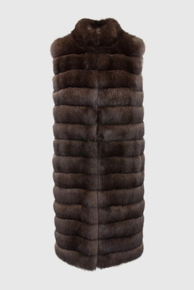 Fabio Gavazzi woman women's brown sable fur vest 165819 - photo 1