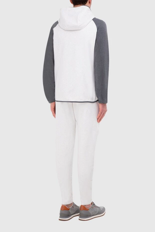 Brunello Cucinelli комфортный спортивный костюм с контрастными рукавами и карманами 165938 - фото 3