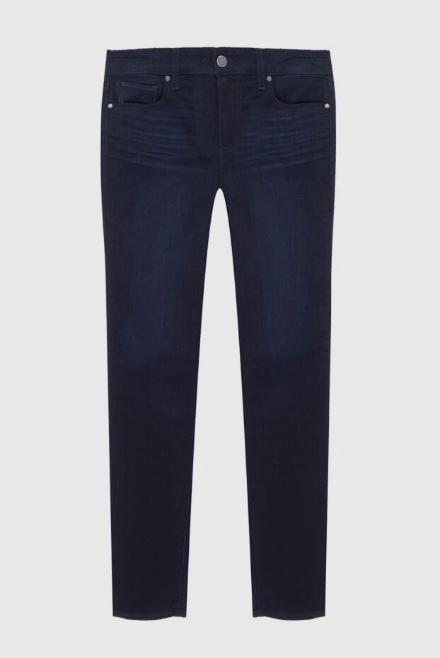 Paige blue women's jeans with contrasting buttons 165942 - photo 1