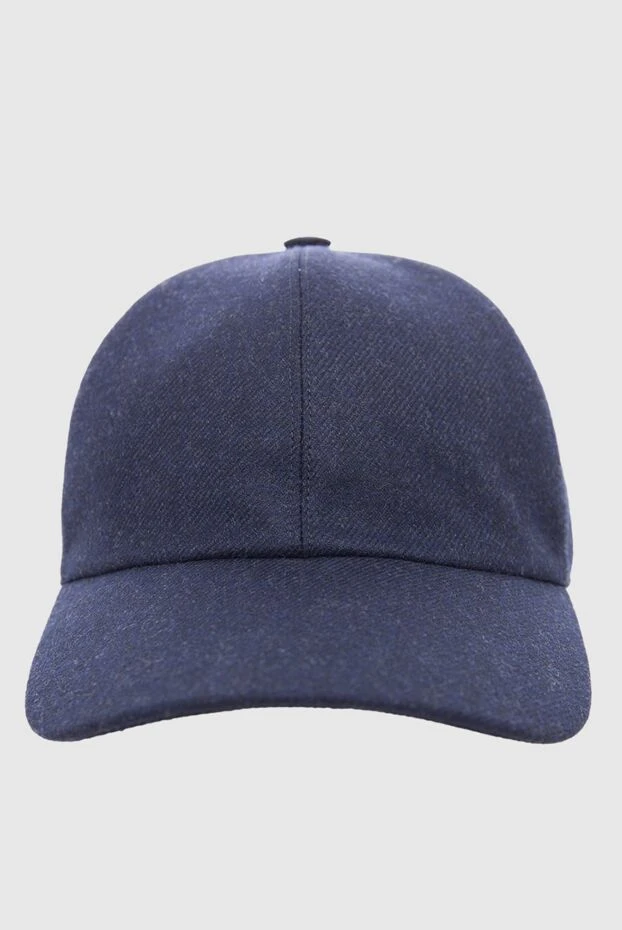 Enrico Mandelli man blue wool and cashmere cap for men 165958 - photo 1