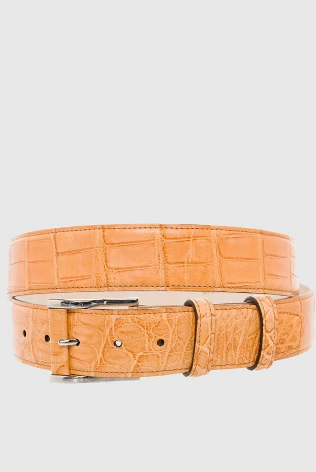 Cesare di Napoli man beige crocodile leather belt for men buy with prices and photos 165980 - photo 1