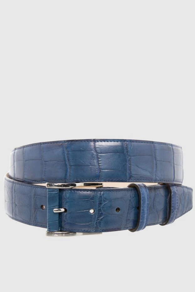 Cesare di Napoli man crocodile leather belt blue for men buy with prices and photos 165981 - photo 1
