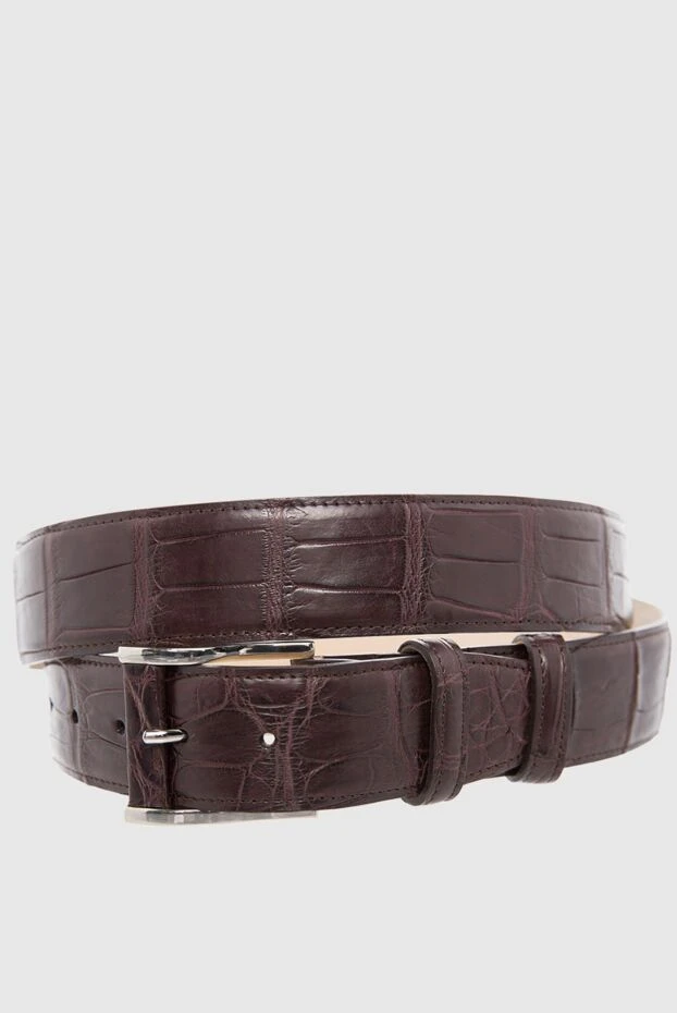 Cesare di Napoli man brown crocodile leather belt for men buy with prices and photos 165986 - photo 1