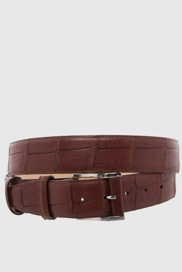 Cesare di Napoli man brown crocodile leather belt for men buy with prices and photos 165987 - photo 1