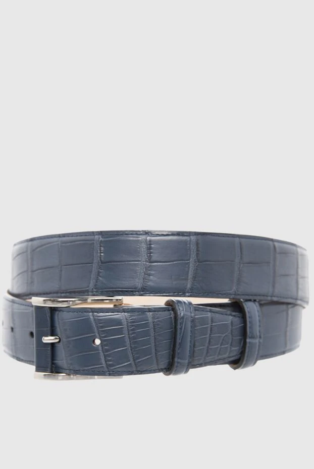 Cesare di Napoli man crocodile leather belt blue for men buy with prices and photos 165988 - photo 1