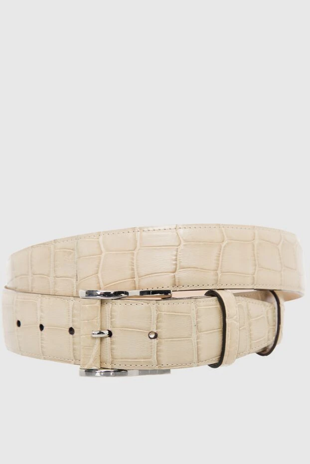 Cesare di Napoli man beige crocodile leather belt for men buy with prices and photos 165990 - photo 1