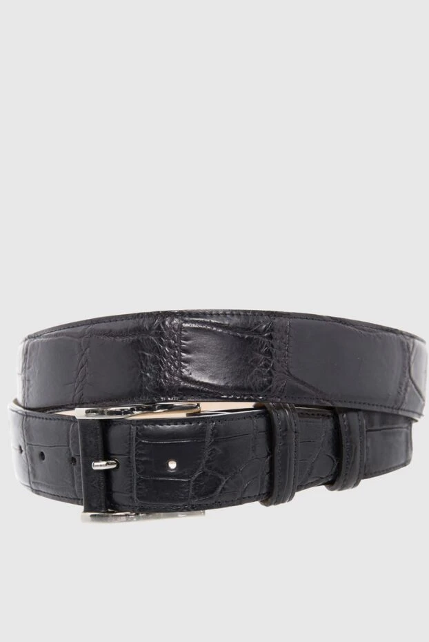 Cesare di Napoli man black crocodile leather belt for men buy with prices and photos 165991 - photo 1