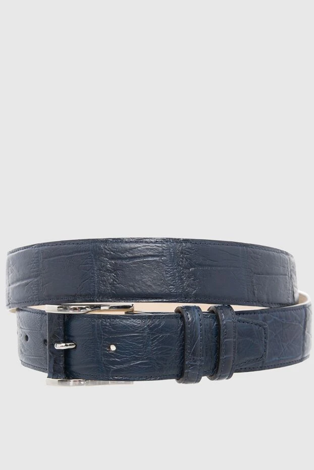 Cesare di Napoli man crocodile leather belt blue for men buy with prices and photos 165993 - photo 1