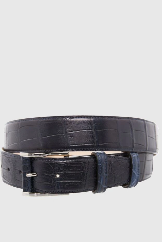 Cesare di Napoli man crocodile leather belt blue for men buy with prices and photos 165994 - photo 1