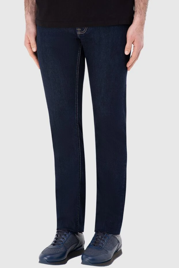 Stefano Ricci blue cotton and elastane jeans for men 166033 - photo 2