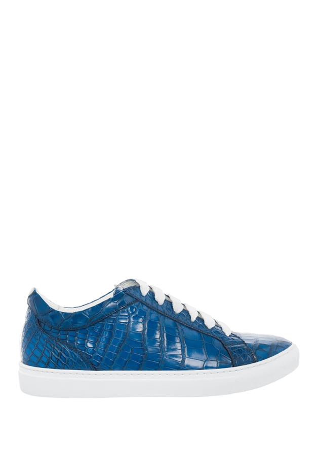 Christophe Auber man blue leather sneakers for men buy with prices and photos 166043 - photo 1