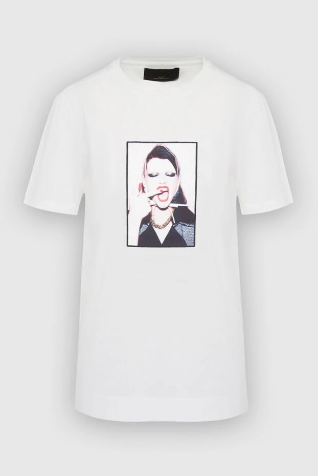 Limitato t-shirt white cotton women's with an oversized cut print 166058 - photo 1