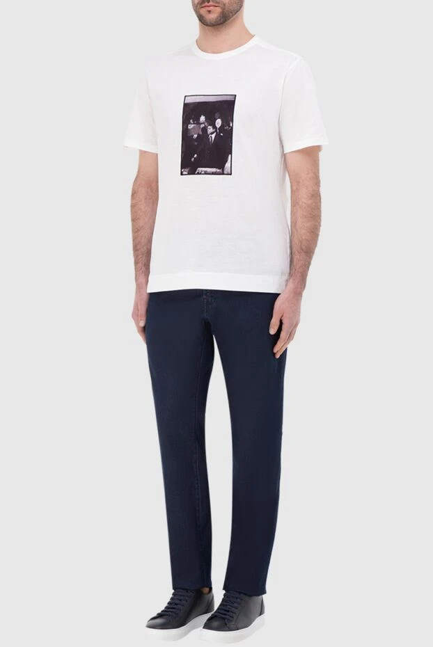 Limitato мужские футболка из хлопка белая мужская купить с ценами и фото 166075 - фото 2