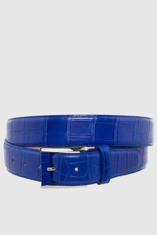 Cesare di Napoli man crocodile leather belt blue for men buy with prices and photos 166078 - photo 1