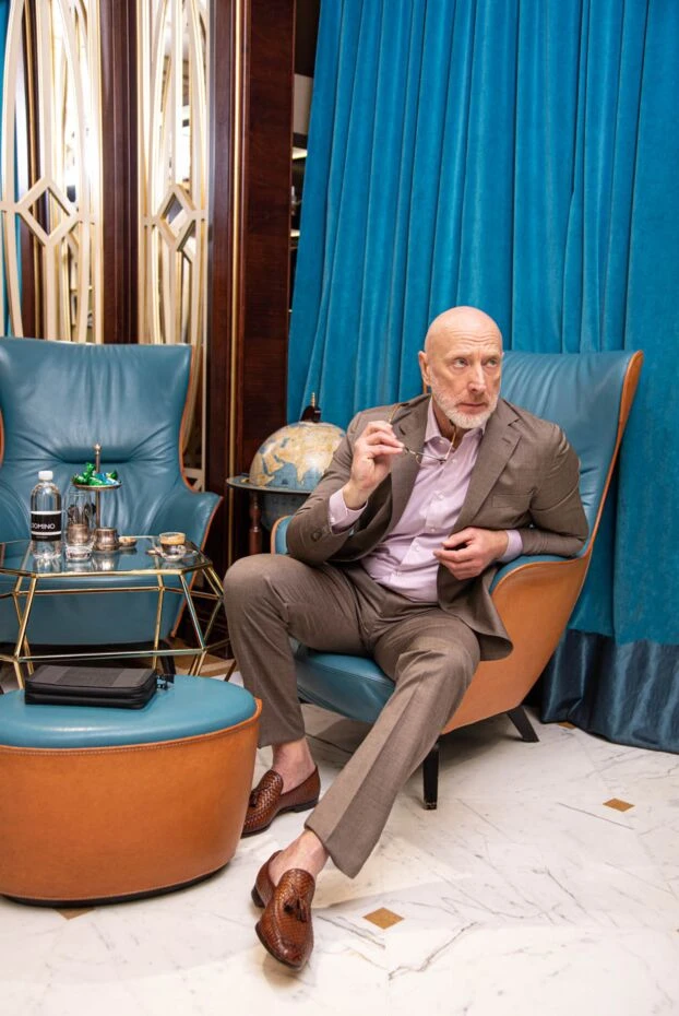 Cesare di Napoli light brown crocodile leather belt for men 166080 - photo 2