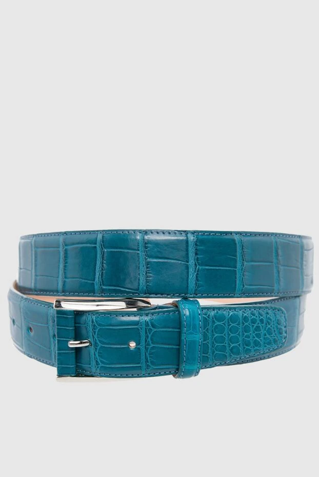 Cesare di Napoli man blue crocodile leather belt for men buy with prices and photos 166081 - photo 1