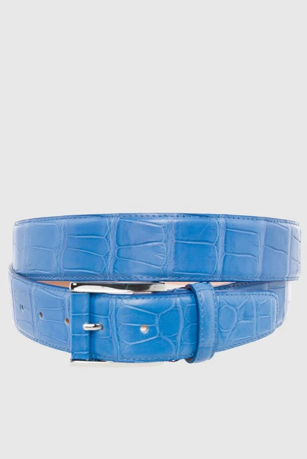 Cesare di Napoli man blue crocodile leather belt for men buy with prices and photos 166082 - photo 1
